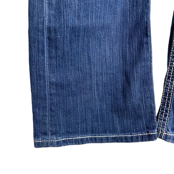 BKE Denim Payton Boot Cut Blue Jeans Mid Rise Textured 31 Short - Picture 3 of 14